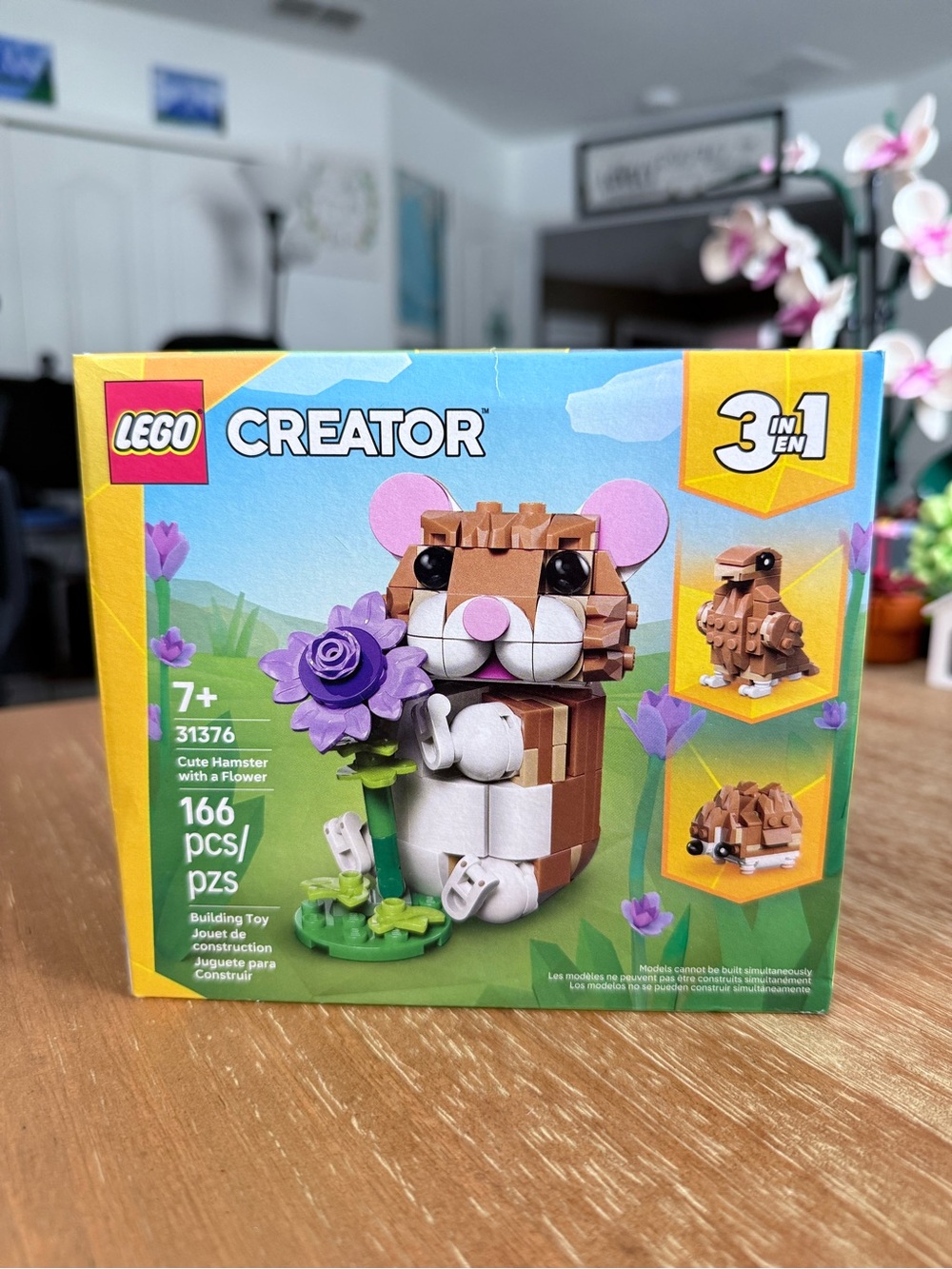 LEGO Creator 3in1 Hamster with Purple Flower 31376 - 166 pcs